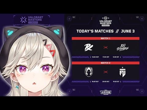 VALORANT Masters Shanghai - Playoffs Stage Day 10 うぉちぱ👀✨ 【 ぶいすぽっ！ / 小森めと 】